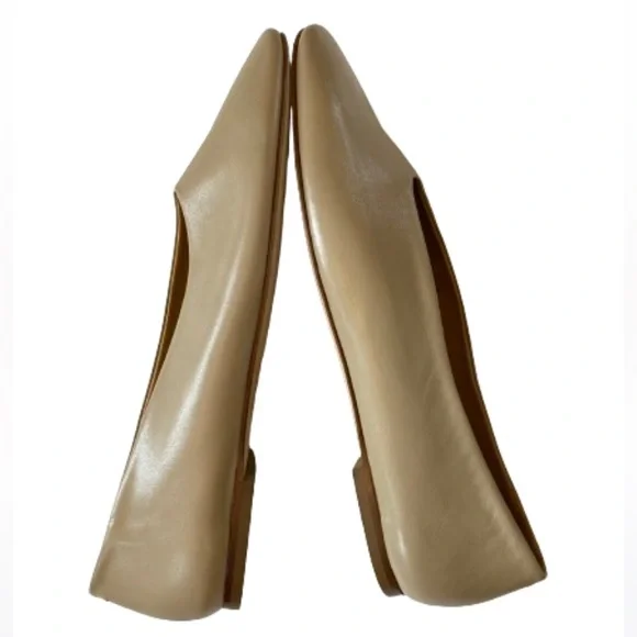 Aeyde Kirsten Latte Nappa Ballet Flat - 40 - Picture 3 of 8
